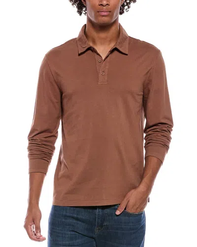 Vince Polo Shirt In Brown