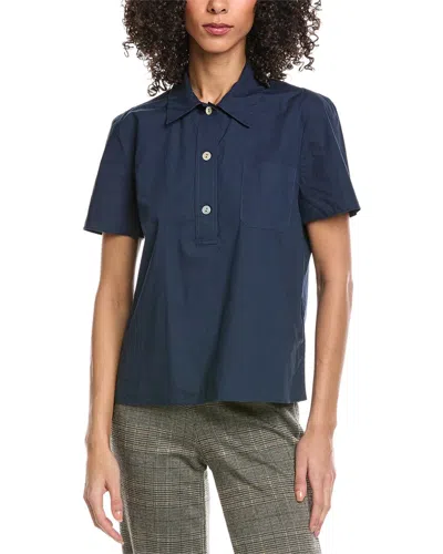 Vince Polo Shirt In Blue