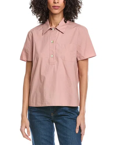 Vince Polo Shirt In Pink