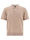 Vince Pocketed Polo With Ribbed Collar And Sleeves
