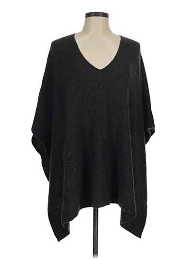 Pre-owned Vince Poncho In Black