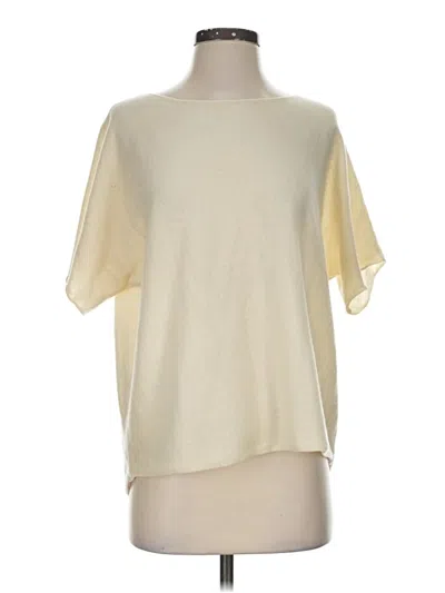 Pre-owned Vince Poncho In Ivory