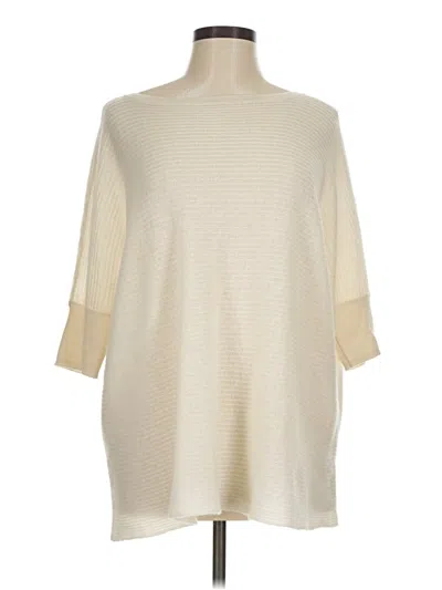 Pre-owned Vince Poncho In Ivory