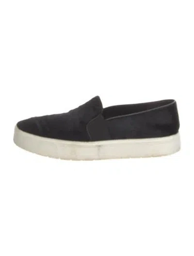 Pre-owned Vince Ponyhair Sneakers In Black