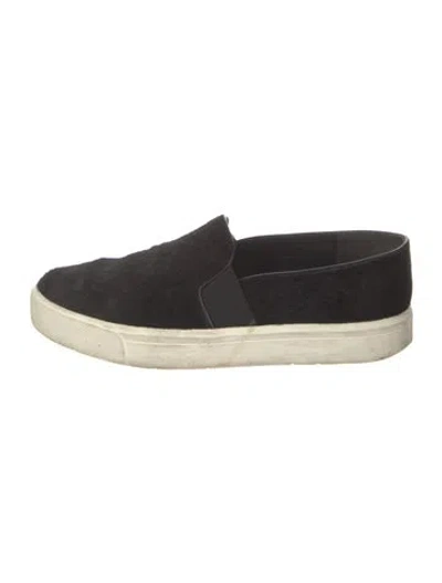 Pre-owned Vince Ponyhair Sneakers In Black