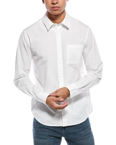 Vince Poplin Classic Shirt In White