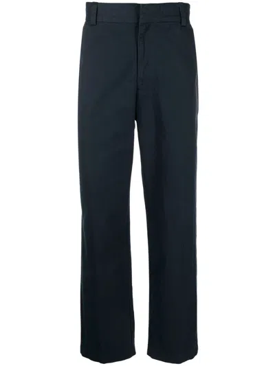 Vince Pressed-crease Four-pocket Straight-leg Trousers In Blue