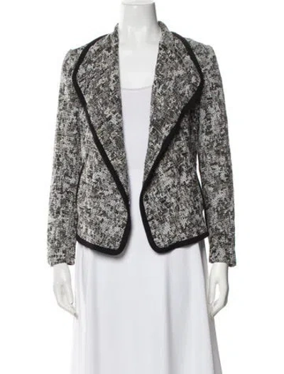Pre-owned Vince Printed Evening Jacket In Black