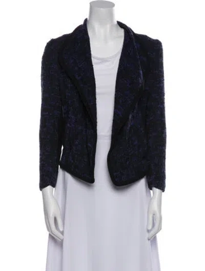 Pre-owned Vince Printed Evening Jacket In Blue