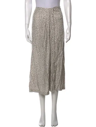Pre-owned Vince Printed Midi Length Skirt In Neutrals