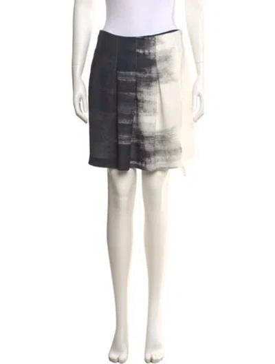 Pre-owned Vince Printed Mini Skirt In Multi