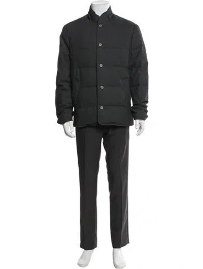 Pre-owned Vince Puffer Coat In Black