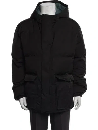 Pre-owned Vince Puffer Coat In Black