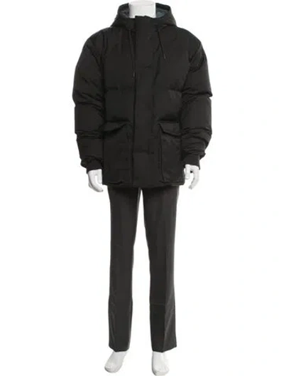 Pre-owned Vince Puffer Coat In Black