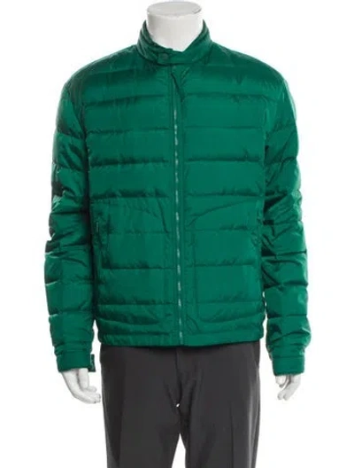 Pre-owned Vince Puffer Coat In Green