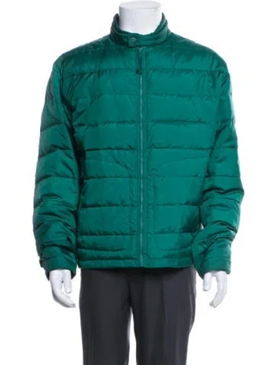 Pre-owned Vince Puffer Coat In Green