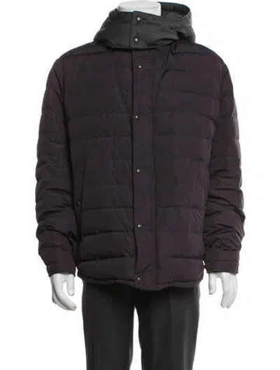 Pre-owned Vince Puffer Coat In Purple