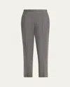 Vince Pull-on Italian Wool-blend Pants In Gray