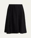 Vince Pull-on Full Skirt In Black