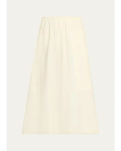Vince Pull-on Full Skirt In White