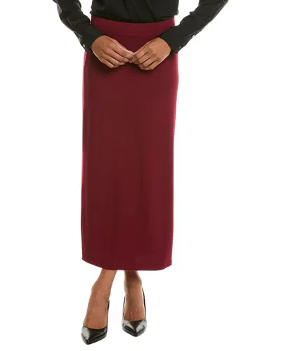 Vince Pull-on Midi Skirt In Burgundy