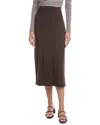 Vince Pull-on Midi Skirt In Black