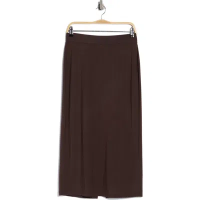 Vince Pull-on Midi Skirt In Brown