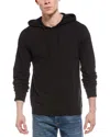 Vince Raglan Sleeve Pullover Hoodie In Black
