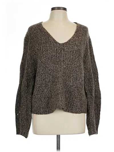 Pre-owned Vince Pullover Sweater In Brown