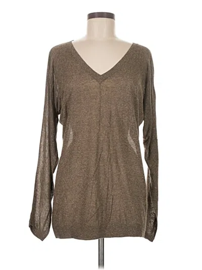 Pre-owned Vince Pullover Sweater In Brown