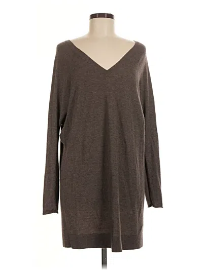Pre-owned Vince Pullover Sweater In Brown