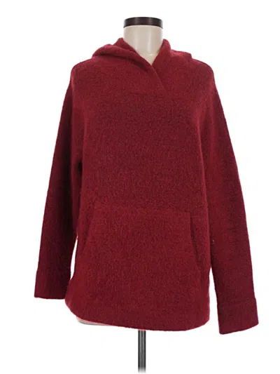 Pre-owned Vince Pullover Sweater In Burgundy