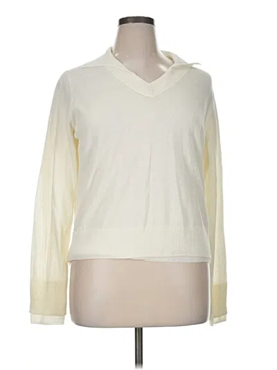 Pre-owned Vince Pullover Sweater In Ivory