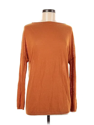 Pre-owned Vince Pullover Sweater In Orange