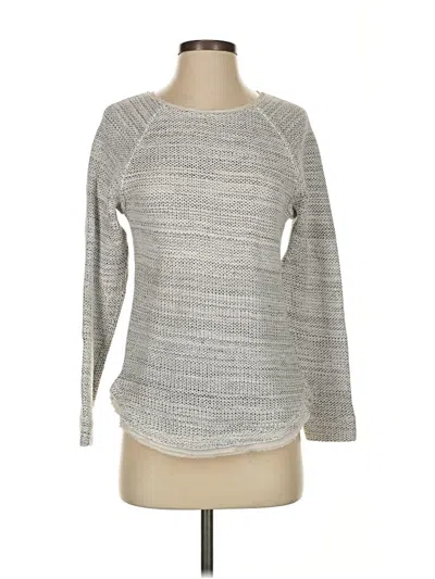 Pre-owned Vince Pullover Sweater In Silver