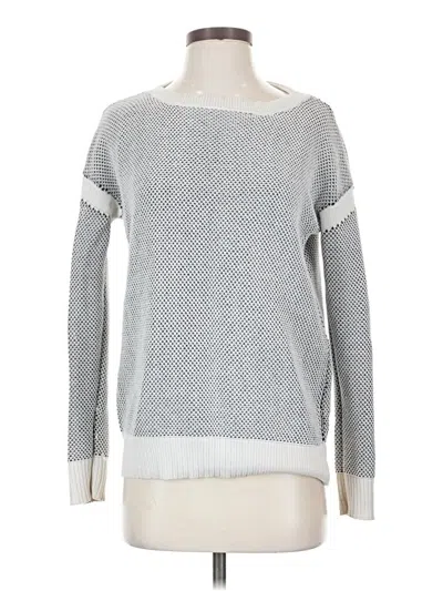 Pre-owned Vince Pullover Sweater In Silver