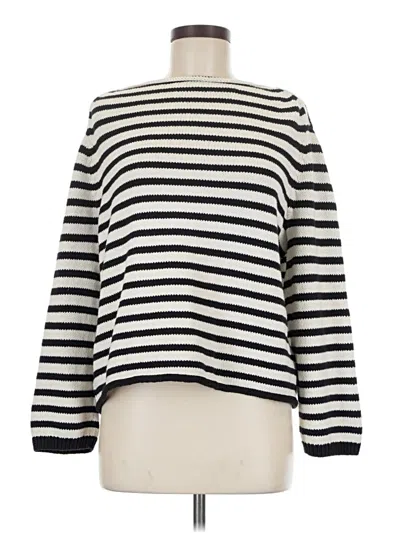 Pre-owned Vince Pullover Sweater In Silver