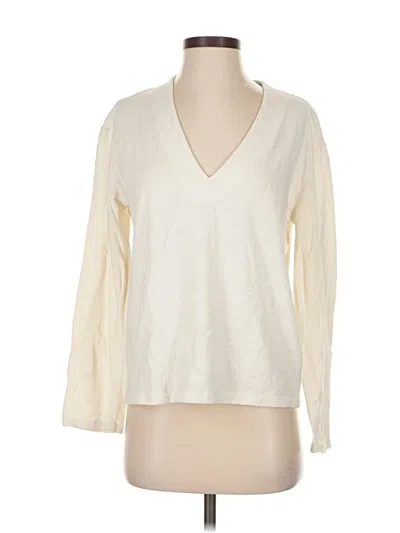 Pre-owned Vince Pullover Sweater In White