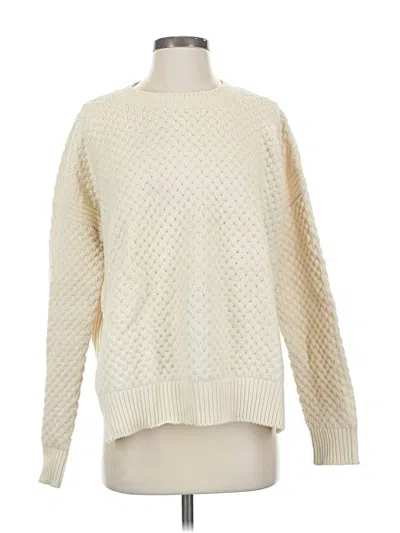 Pre-owned Vince Pullover Sweater In White