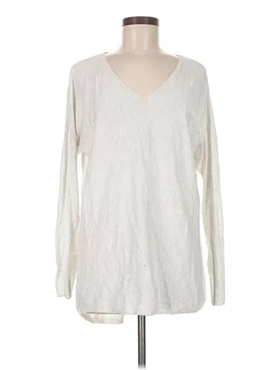 Pre-owned Vince Pullover Sweater In White