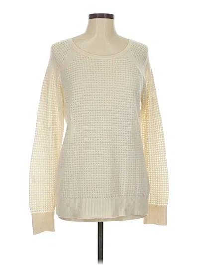 Pre-owned Vince Pullover Sweater In White