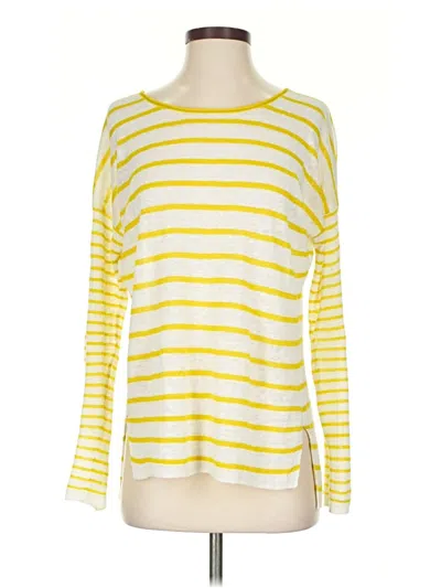 Pre-owned Vince Pullover Sweater In Yellow