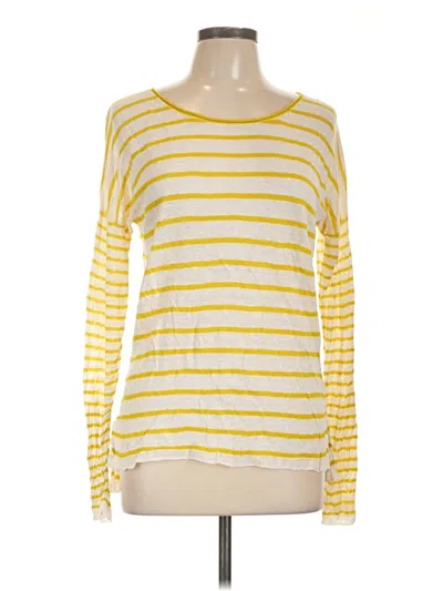 Pre-owned Vince Pullover Sweater In Yellow