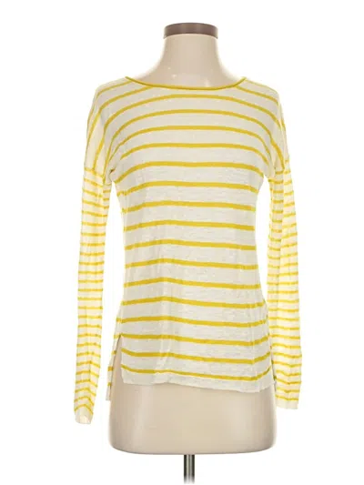 Pre-owned Vince Pullover Sweater In Yellow