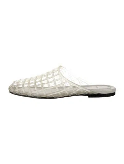 Pre-owned Vince Pvc Mules In Neutrals
