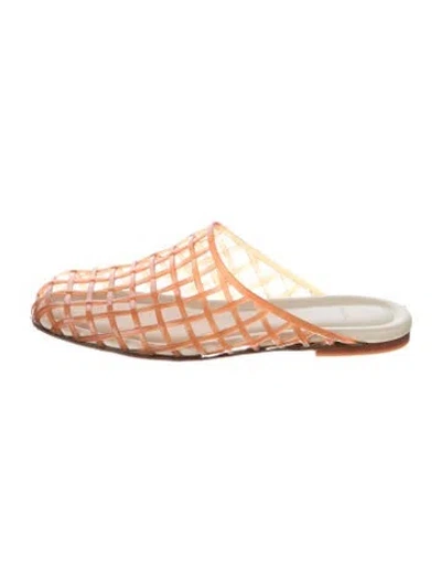 Pre-owned Vince Pvc Patterned Mules In Neutrals