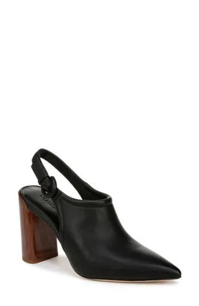 Vince Pyra Slingback Pointed Toe Pump In Black