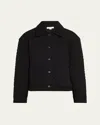 Vince Cotton Blend Quilted Jacket In Multi