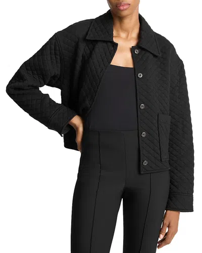 VINCE QUILTED COLLARED JACKET