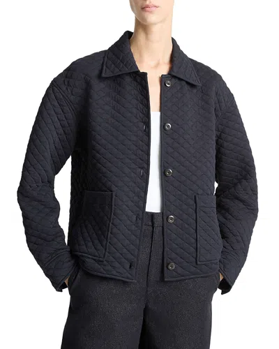 VINCE QUILTED COLLARED JACKET